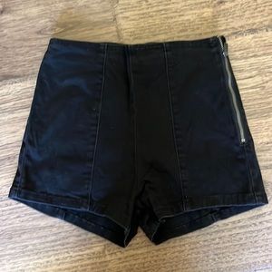Hollister High Waisted Black Shorts